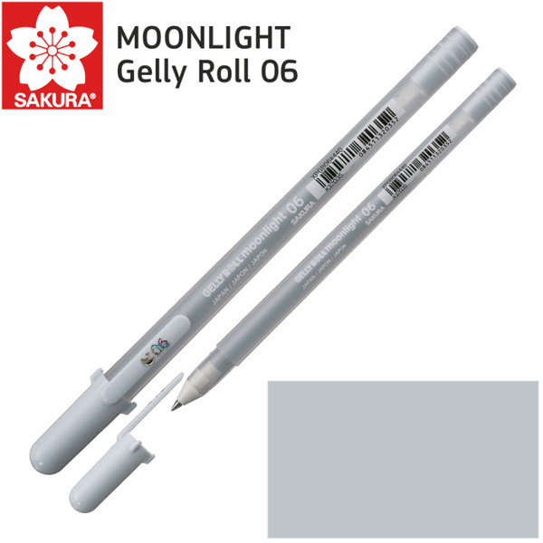 Ручка гелева MOONLIGHT Gelly Roll 0,6 Sakura, сіро-блакитна 