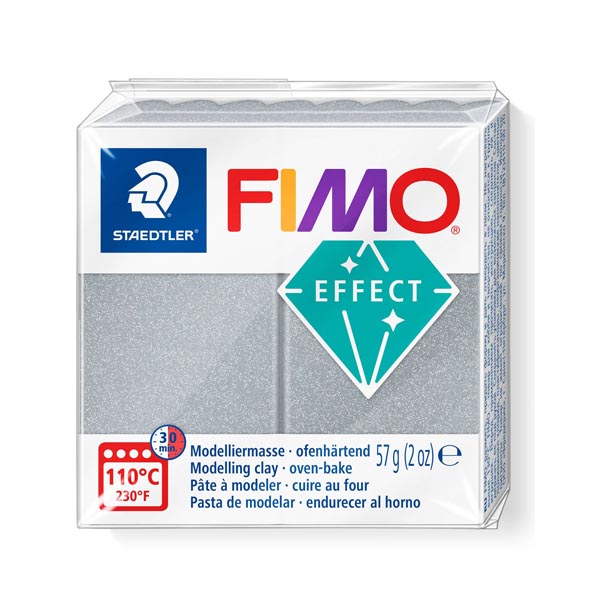 Пластика "FIMO Effect Metallic", 56 р. Колір: Срібло 