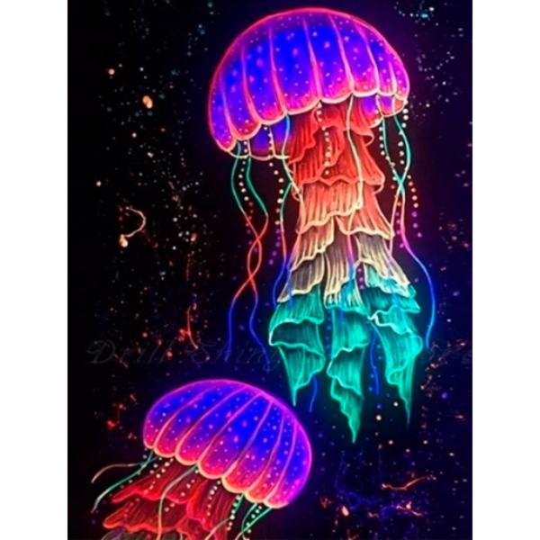 Алмазная мозаика на подрамнике SANTI «Космические медузы», 30х40 см - фото 1