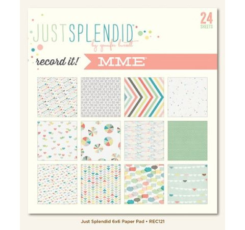 Набор бумаги 15х15 см Just Splendid - Record it! 24л.