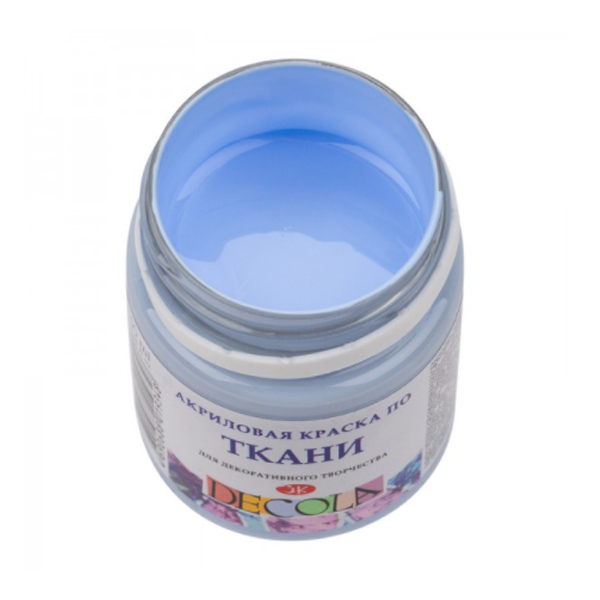 Фарба для малювання тканини Decola, 50 ml. Колір: КОРОЛІВСЬКИЙ БЛАКИТНИЙ  - фото 1