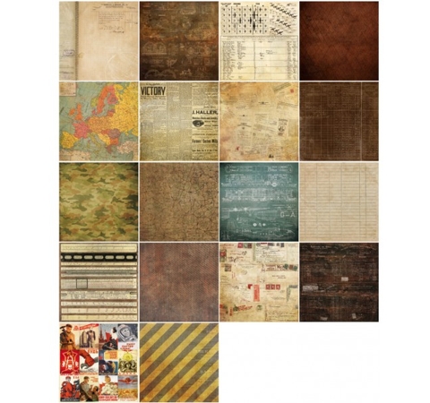 Набор бумаги для скрапбукинга Точка невозврата, 30,5*30,5 см