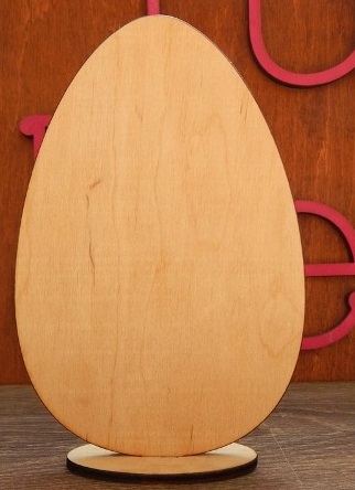 Дерев'яна фігурка Великоднє яйце, товщина 4 мм. 