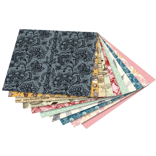 Folia папір для орігамі Folding Papers "Nostalgia" 80 гр, 15x15 см, 50 л  - фото 2