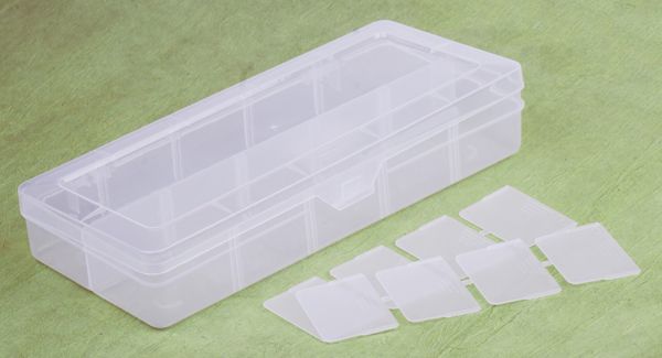 Пластиковый бокс для хранения мелких элементов, 26*12,5*4,5см