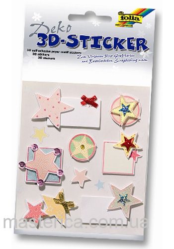 Наклейки 3D с блёстками All-year around-7