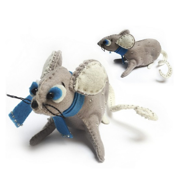 Набор для создания игрушки из фетра «Мышка», 9,5х16 см - фото 1