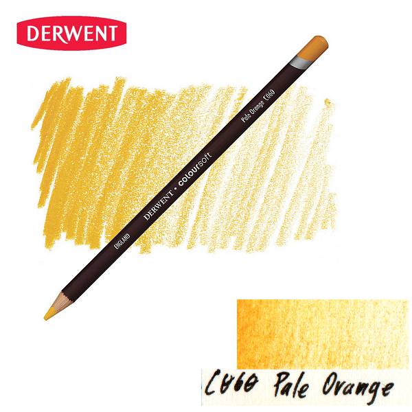Карандаш цветной Derwent Coloursoft (C060) Светло-оранжевый.