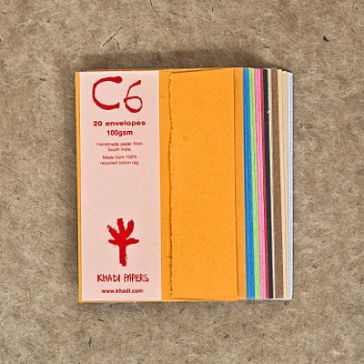 Цветные конверты из бумаги ручной работы, 11,5x16,5 см