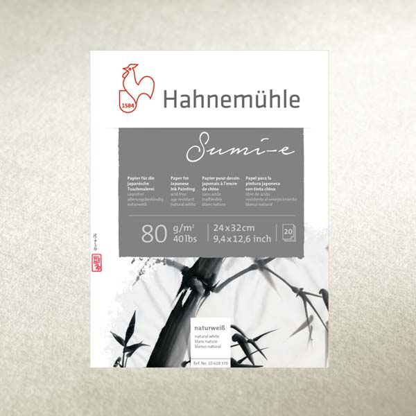 Бумага для чернила «Semi-e», шероховатая поверхность, 50х65см, 80г/м2. Hahnemuhle