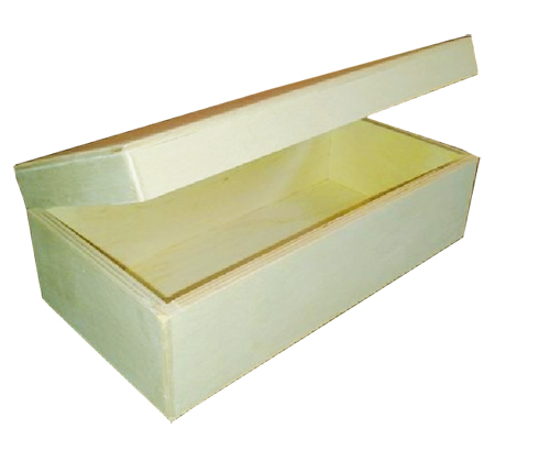 Скринька дерев'яна прямокутна, 20x14,5x8 см 