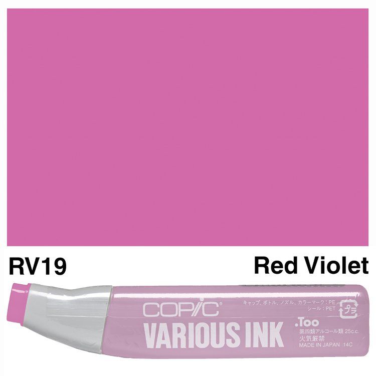 Чернила для маркеров Copic Various Ink, #RV-19 Pink (Рожевий)