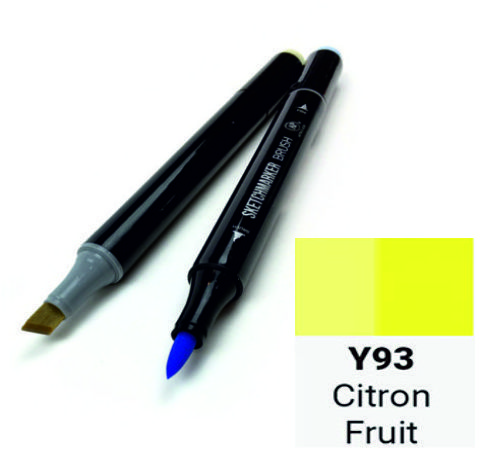 Маркер SKETCHMARKER BRUSH, колір ЦИТРУС (Citron fruit) 2 пера: долото та м'яке, SMB-Y093 