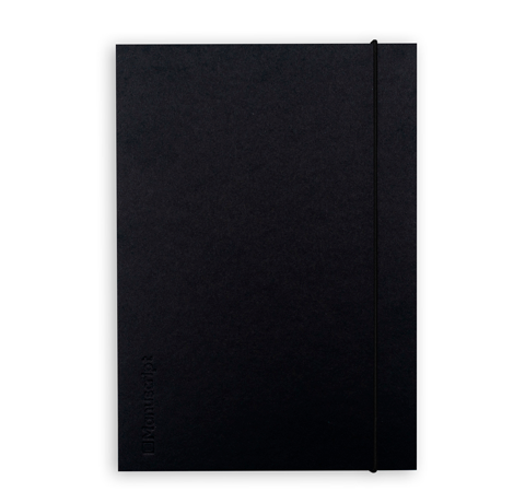 Скетчбук Manuscript «Black», А5,  90 г/м2, 80 л.