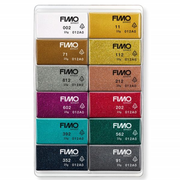Набор полимерной глины FIMO «Effect Sparkle Colours»,12х25 гр - фото 2
