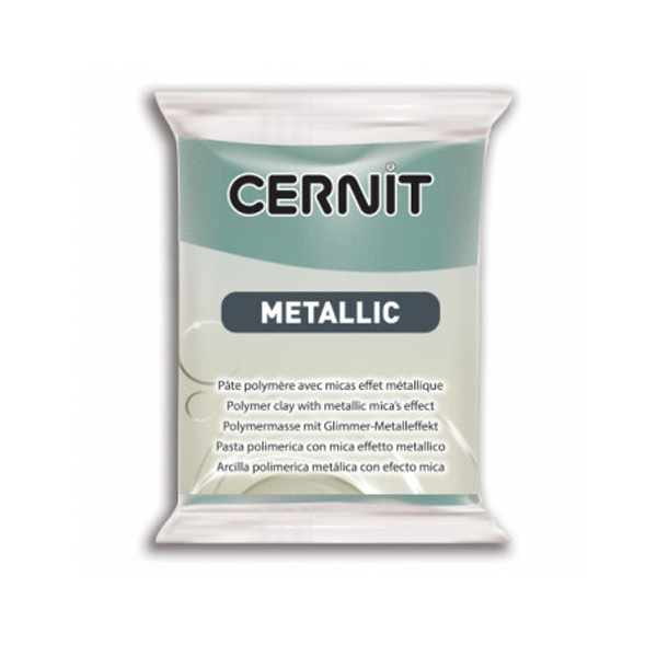 Полімерна глина Cernit Metallic №054 БІРЮЗОВЕ ЗОЛОТО, 56 гр. 