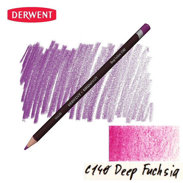 Олівець кольоровий Derwent Coloursoft (C140) Темна фуксія. 