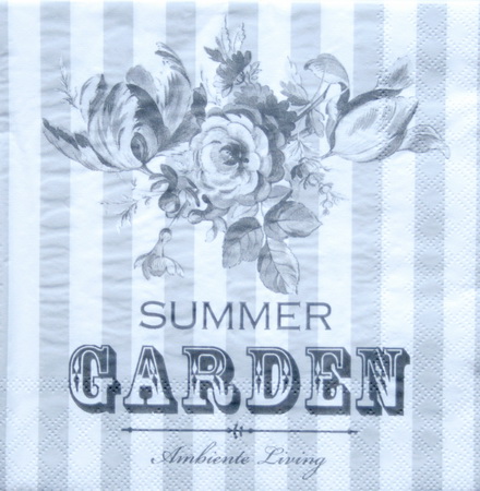 Серветка Літній сад сіра 