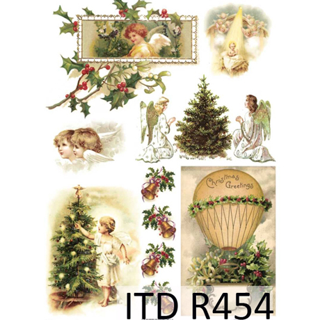 Рисовая бумага «Рождественские напевы» А4