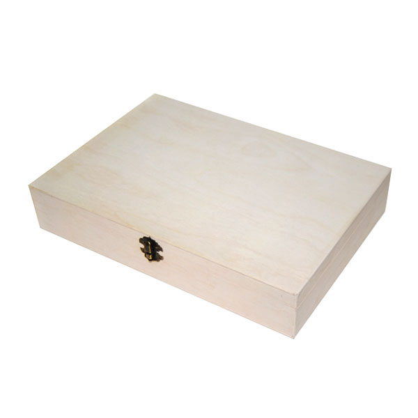Скринька прямокутна дерев'яна під формат А4 