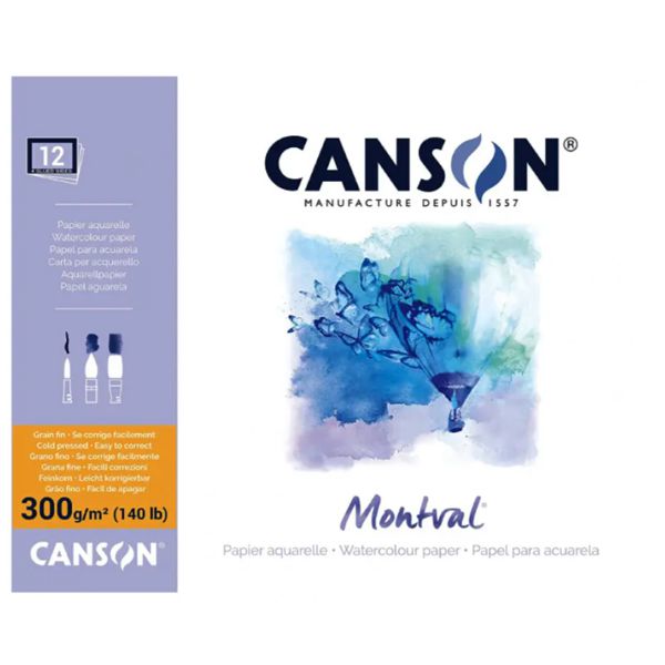 Альбом для акварелі Montval 300 g, 29x42 см, 12 листів  - фото 1