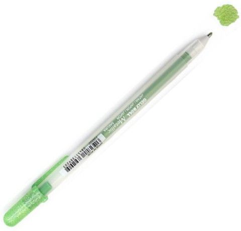 Ручка гелева, METALLIC, Смарагдова Зелена, Sakura 