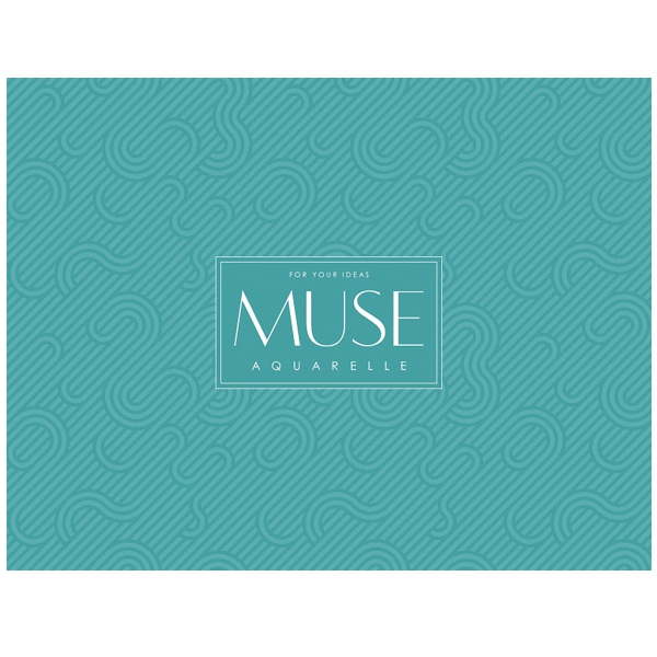 Альбом для акварели MUSE А4+, горизонт. склейка, 300 г/м2, 15 листов