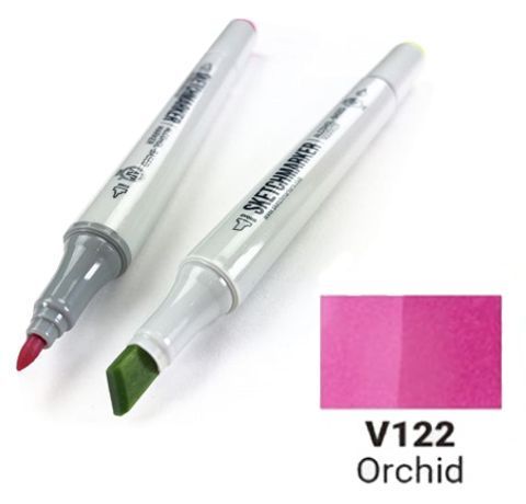 Маркер SKETCHMARKER, колір ОРХІДЕЮ (Orchid) 2 пера: тонке та долото, SM-V122 