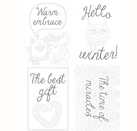 Набор открыток для раскрашивания маркерами «Huge winter», 8 шт. 10х15 см - фото 2