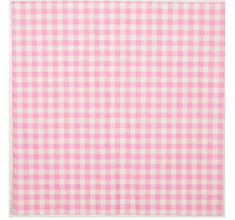 Салфетка Бело-розовая клетка
