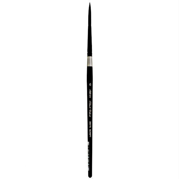 Кисть лайнер BLACK VELVET 3007S, микс синт./белка, к.р., SilverBrush. №6