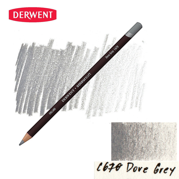 Олівець кольоровий Derwent Coloursoft (C670) Сизий. 