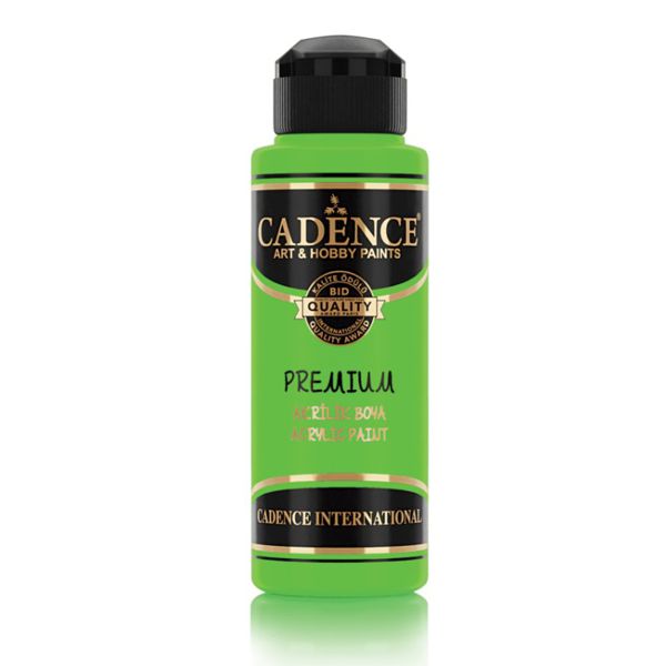 Акриловая краска «Premium Acrylic Paint» Cadence, Флуоресцентный зеленый, 120 ml