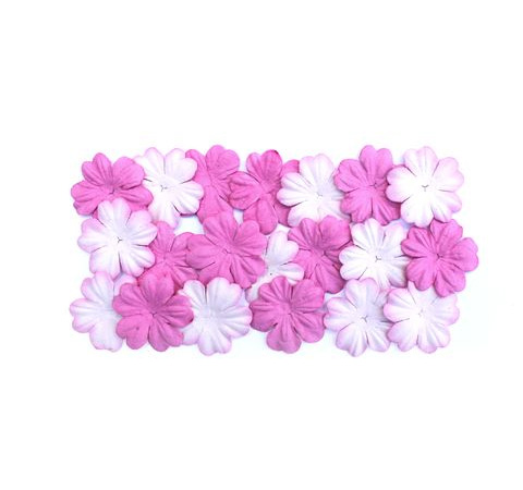 Квіточки з паперу «Відтінки рожевого», D-28 мм, 20 шт/уп 