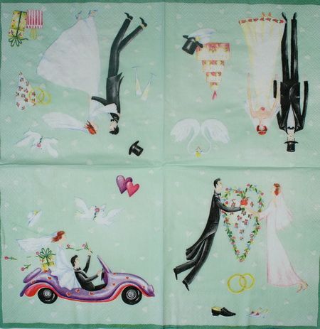 Салфетка Свадебная атрибутика