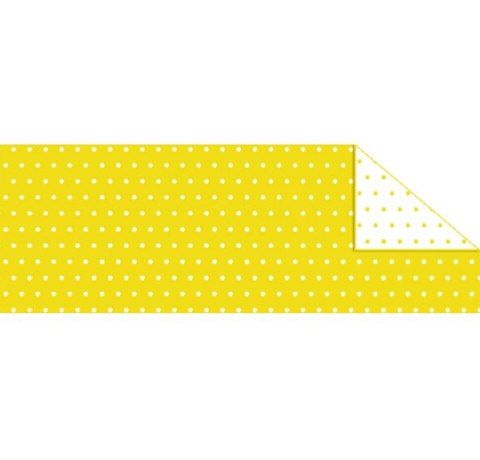 Картон дизайнерський Ursus двосторонній «Пунктир Міні» 300 г, 20х30см Жовтий 