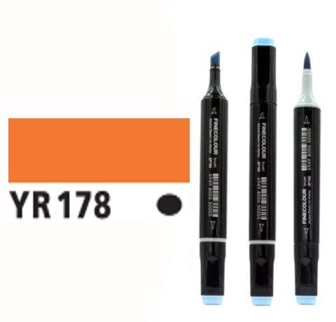 Маркер спиртовий Finecolour Brush 178 жовтий бежевий YR178 