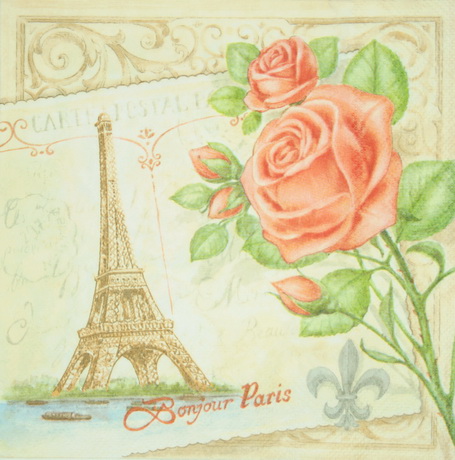 Салфетка Парижская роза