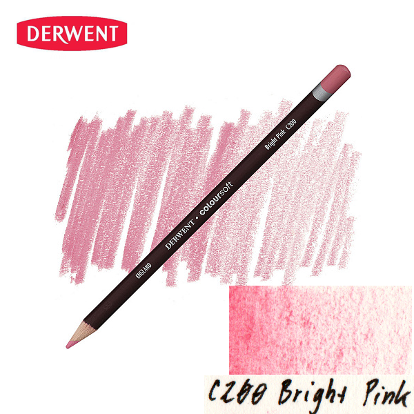 Карандаш цветной Derwent Coloursoft (C200) Ярко-рожевый.