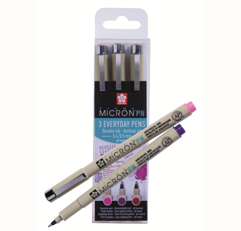 Набір ручок PIGMA MICRON PN CRAFTS, 3кол, Sakura 