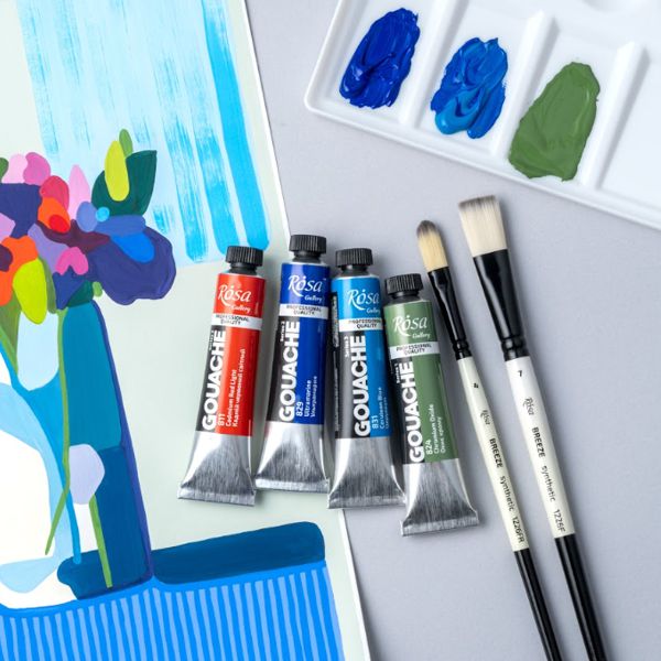 Гуашевая художественная краска, ROSA Gallery, туба, 20мл, ВЫБРАТЬ ЦВЕТ - фото 3