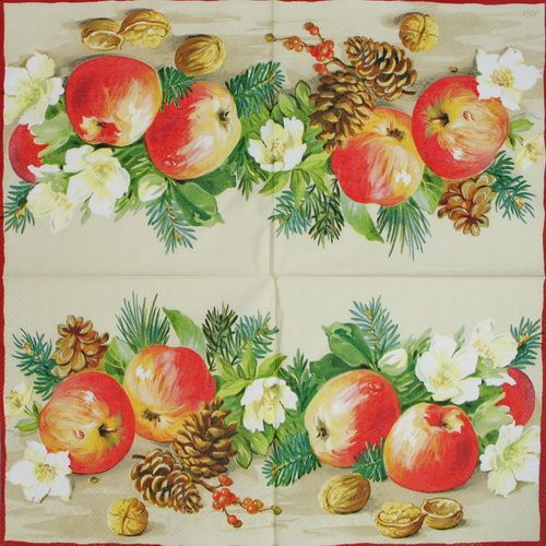 Салфетка  Рождественский натюрморт