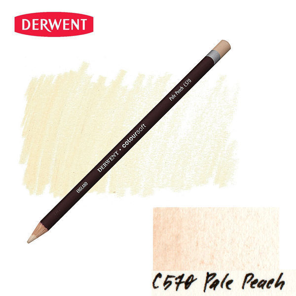Карандаш цветной Derwent Coloursoft (C570) Светло-персиковый.