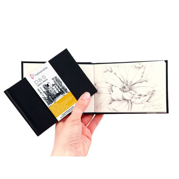 Скетчбук для ескізів Hahnemuhle «D&S», пейзажна, чорний, 9х12.5см, 30л, 140г/м2  - фото 2