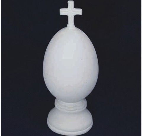 Керамическая заготовка «Яйцо с крестом», 21 см