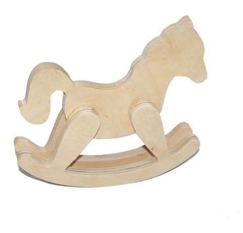 Деревянная лошадка-качалка (маленькая), 10 см