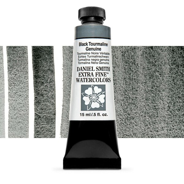 Акварельна фарба Daniel Smith, туба, 15мол. Колір: Black Tourmaline Genuine s3 