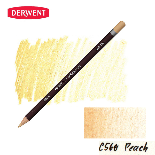 Олівець кольоровий Derwent Coloursoft (C560) Персиковий. 
