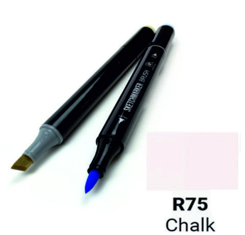 Маркер SKETCHMARKER BRUSH, цвет МЕЛ (Chalk) 2 пера: долото и мягкое, SMB-R075
