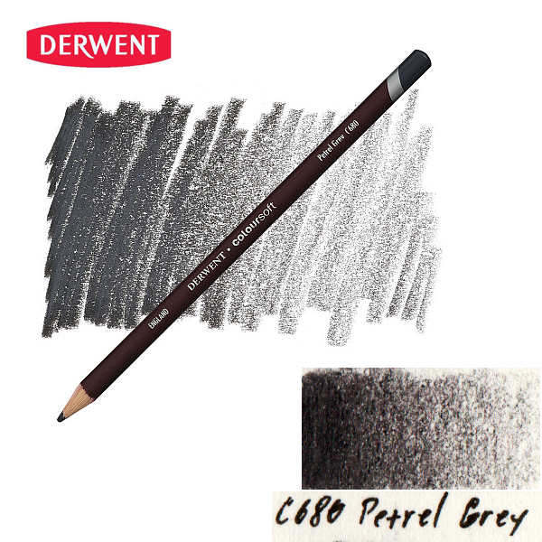 Карандаш цветной Derwent Coloursoft (C680) Серый буревесный.